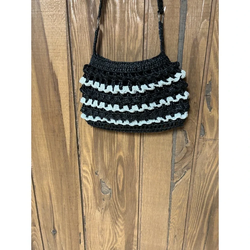 Y2K Crochet Purse Possibly Handmade of Recycled Materials